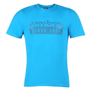 Umbro FW LINEAR BOX GRAPHIC TEE Pánské triko, modrá, velikost XXL