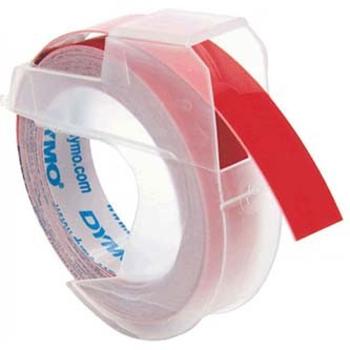 Dymo S0898150, 9mm x 3m, bílý tisk/červený podklad, originální páska