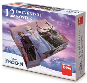 Dino Dřevěné kostky Frozen II. 12 ks