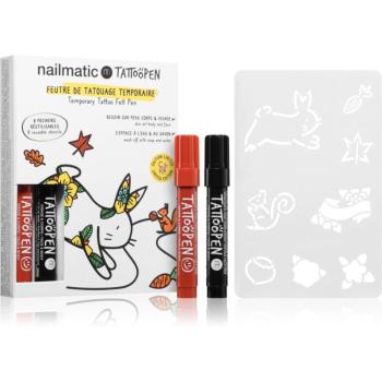 Nailmatic Temporary Tattoo Felt Pen sada pro děti 3 y+ The Rabbit 10 ks