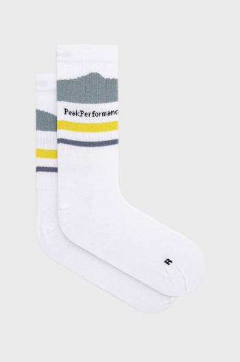 Ponožky Peak Performance dámské, bílá barva