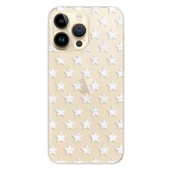 Odolné silikonové pouzdro iSaprio - Stars Pattern - white - iPhone 14 Pro Max