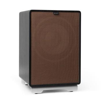 Numan RetroSub, aktivní subwoofer, 25,4 cm (10 "), černý, hnědý potah