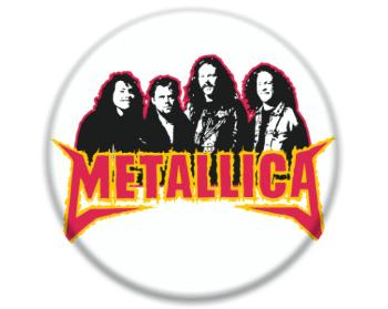 3D samolepky kruh - 5 kusů Metallica