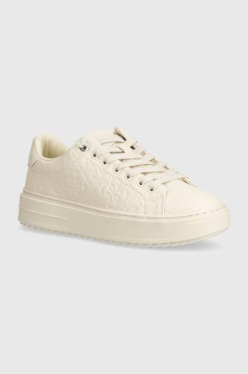 Sneakers boty Guess DENESA9 béžová barva, FLTDE9 FAL12