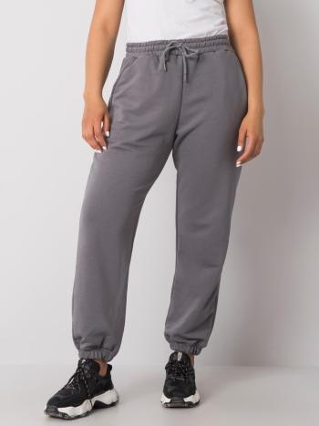 ŠEDÉ DÁMSKÉ TEPLÁKY -RV-DR-6331.86-GREY Velikost: XL