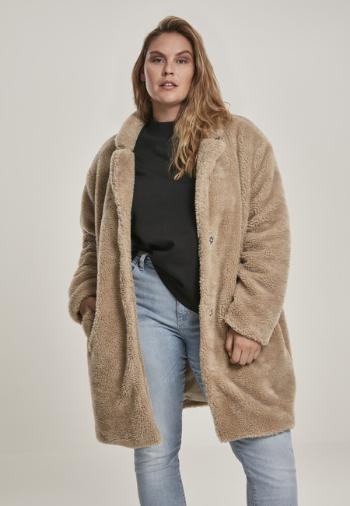 Urban Classics Ladies Oversized Sherpa Coat sand - L