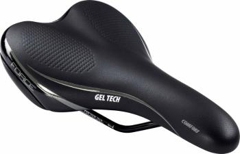 Force Comfort Gel Tech Saddle Black 160 mm Nerezová ocel Sedlo