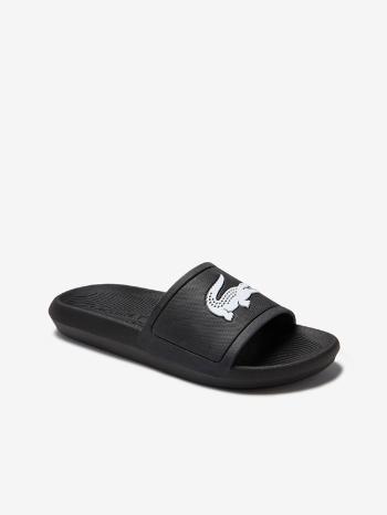 Lacoste Croco Slide Pantofle Černá