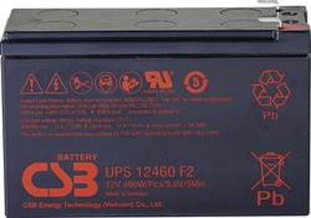 Olověný akumulátor CSB Battery UPS 12460 high-rate UPS12460F2, 9.6 Ah, 12 V