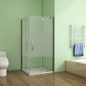 H K Sprchový kout MELODY LINE R901, 90x100 cm s jednokřídlými dveřmi včetně sprchové vaničky z litého mramoru SE-MELODYLINER901/THOR-10090
