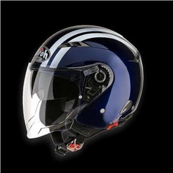 AIROH CITY ONE FLASH COF13 - jet modrá helma  (motonad01882)
