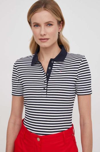 Polo tričko Tommy Hilfiger tmavomodrá barva, WW0WW41997