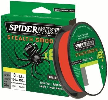 Spiderwire splétaná šňůra stealth smooth 8 červená 150 m - 0,07 mm 6 kg