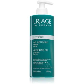 Uriage Hyséac Cleansing Gel jemný čisticí gel na obličej a tělo 500 ml