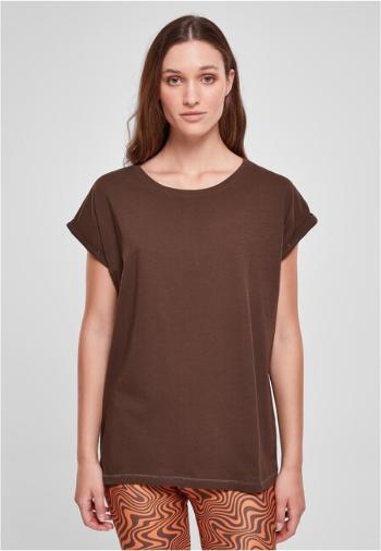 Urban Classics Ladies Extended Shoulder Tee brown - L