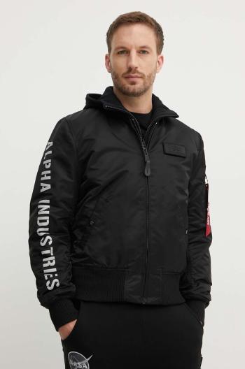 Bunda Alpha Industries 133104285 pánská, černá barva, přechodná