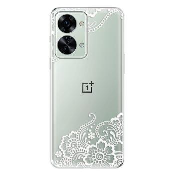 Odolné silikonové pouzdro iSaprio - White Lace 02 - OnePlus Nord 2T 5G