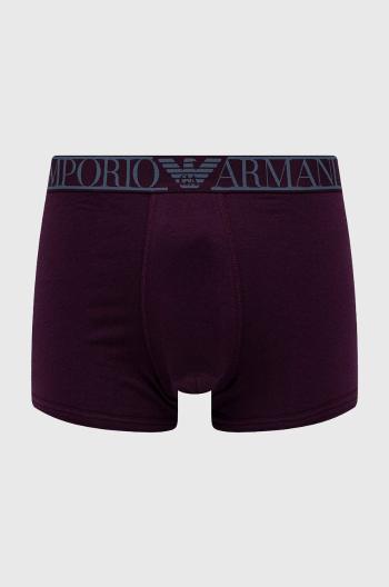 Boxerky Emporio Armani Underwear pánské, fialová barva