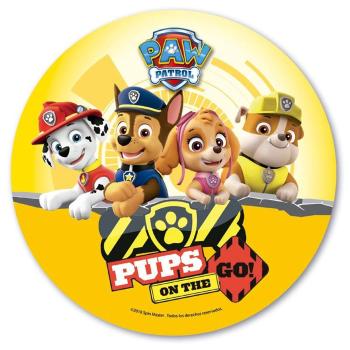 Jedlý papír Paw patrol - Tlapková patrola GO! - 20 cm - Dekora