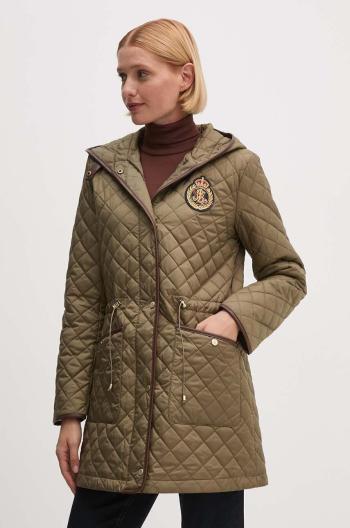 Parka Lauren Ralph Lauren dámská, zelená barva, přechodná, 297951264