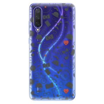 Odolné silikonové pouzdro iSaprio - Vintage Pattern 01 - black - Xiaomi Mi 9 Lite