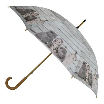 Šedý deštník s koťátky Kittens - 105*105*88cm BBPKMC šedá - BBPSKG