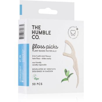 The Humble Co. Floss Picks dentální párátka Mint 50 ks