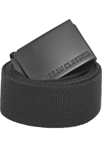 Urban Classics Canvas Belts black/black - UNI