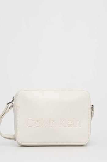 kabelka Calvin Klein béžová barva