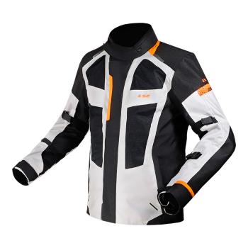 Pánská moto bunda LS2 Scout Black Grey Orange  černá/šedá/oranžová