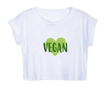 Dámské tričko Organic Crop Top VEGAN