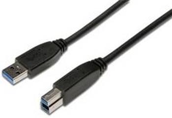 USB 3.0 kabel Digitus AK-300115-018-S AK-300115-018-S, 1.80 m, černá