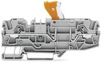Dvojitá oddělovací svorka WAGO 2006-1675, pružinové připojení , šedá, 25 ks
