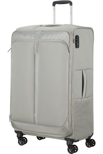Samsonite Látkový cestovní kufr Popsoda Spinner 78 cm 105/112,5 l - světle šedá