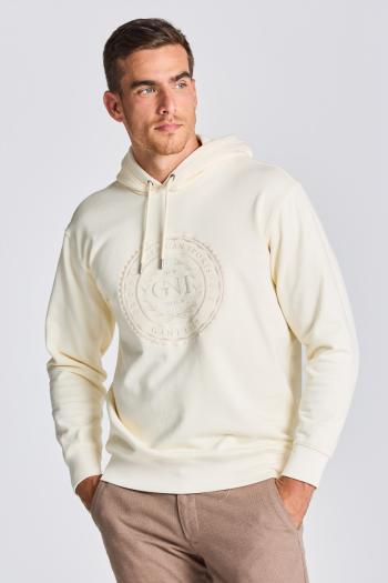 MIKINA GANT D2. MONOGRAM SWEAT HOODIE hnědá XL