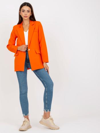 ORANŽOVÉ ELEGANTNÍ SAKO DHJ-MA-15556.22X-ORANGE Velikost: XL