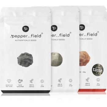 .pepper..field Kampotský pepř černý, červený a bílý dárková sada