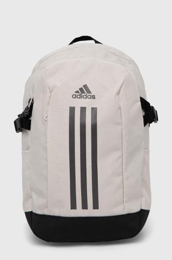 Batoh adidas béžová barva, velký, s potiskem, IX3178