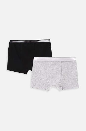 Dětské boxerky Coccodrillo 2-pack černá barva, BASIC UNDERWEAR