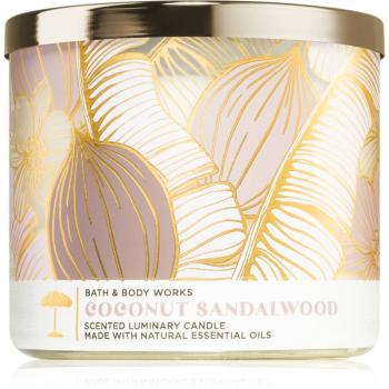 Bath & Body Works Coconut Sandalwood vonná svíčka IV. 411 g