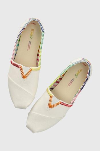 Espadrilky Toms Alpargata bílá barva, 10019520