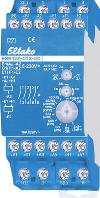 Impulsní spínač Eltako ESR12Z-4DX-UC 21400301, 4 spínací kontakty, 230 V, 8 A, 2000 W