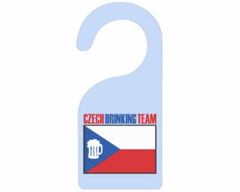 Cedule na dveře Czech drinking team