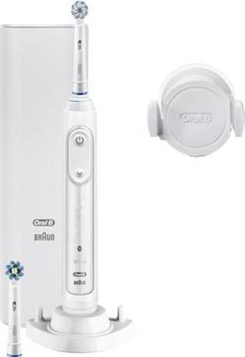 Rotační/oscilační/pulzní elektrický kartáček na zuby Oral-B 10100S white, bílá