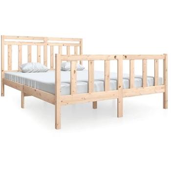 Rám postele masivní dřevo 150 × 200 cm King Size, 3100963 (3100963)