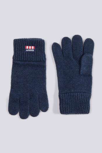 RUKAVICE GANT D2. RETRO SHIELD KNITTED GLOVES modrá None