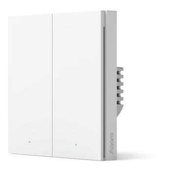 AQARA Smart Wall Switch H1(With Neutral, Double Rocker) (AQARA-WS-EUK04-1036)