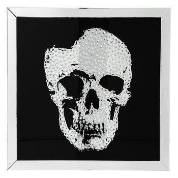 Obraz s rámem Mirror Skull 100 × 100 cm