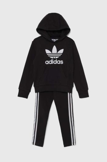 Dětská souprava adidas Originals HOODIE LEG SET černá barva, IY2439